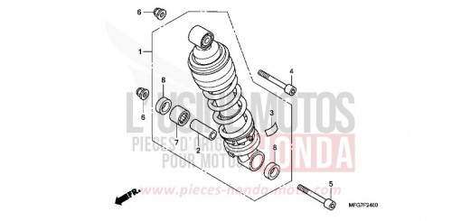 REAR CUSHION CB600FA39 de 2009